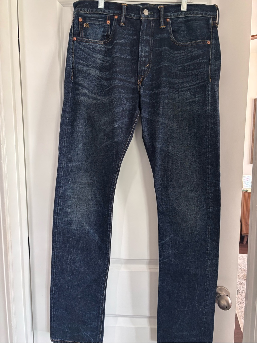 Ralph Lauren Double RL Indigo Wash Slim Straight Men's Jeans